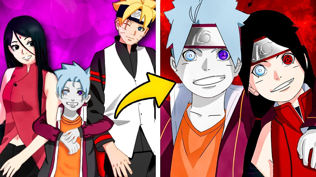 Este será o visual do filho de Boruto e Sarada no final de Boruto