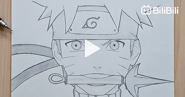 How to draw Naruto, Naruto step by step