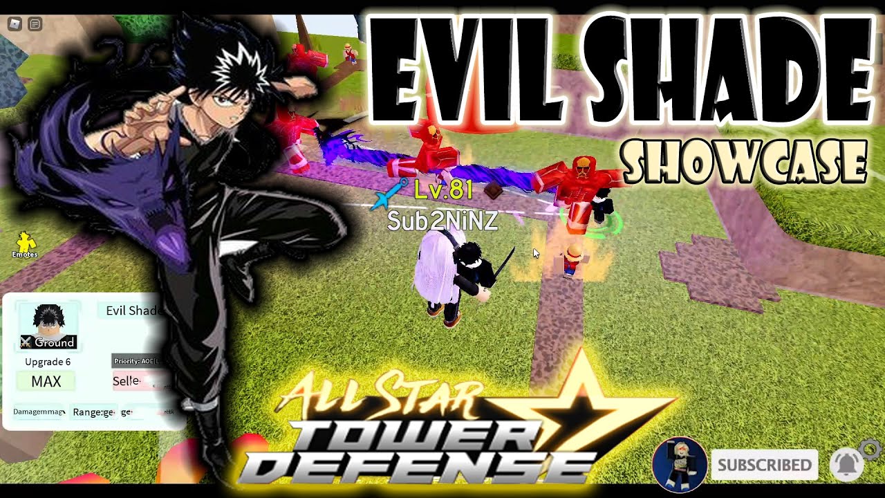 Evil Shade (Hiei), Roblox: All Star Tower Defense Wiki