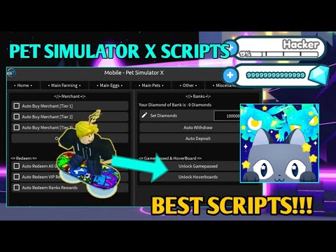 PET SIMULATOR X SCRIPT NEW, SCRIPT FOR ROBLOX UNDETECTED