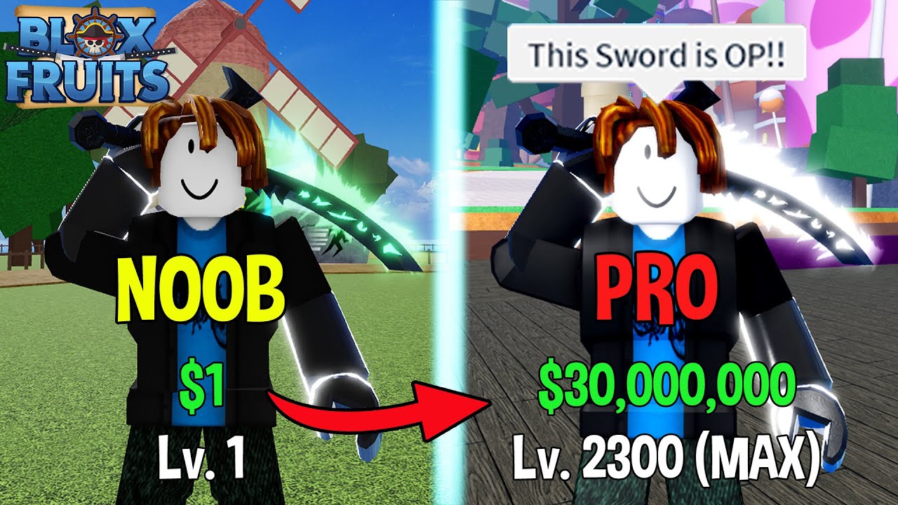 Going Level 1 To Level 2300 Max Level In One Video in Roblox Blox