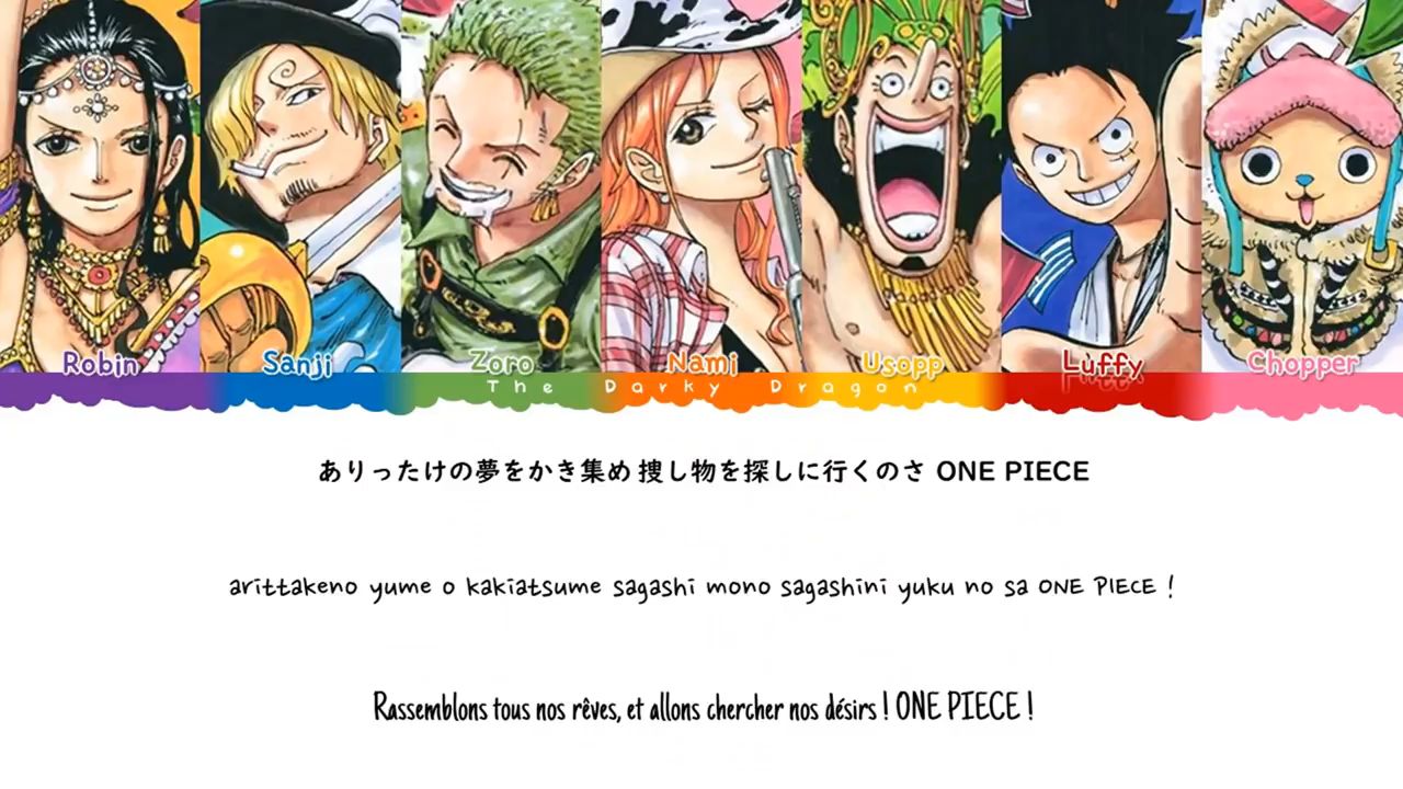 One Piece OP 4 - Bon Voyage! Lyrics 