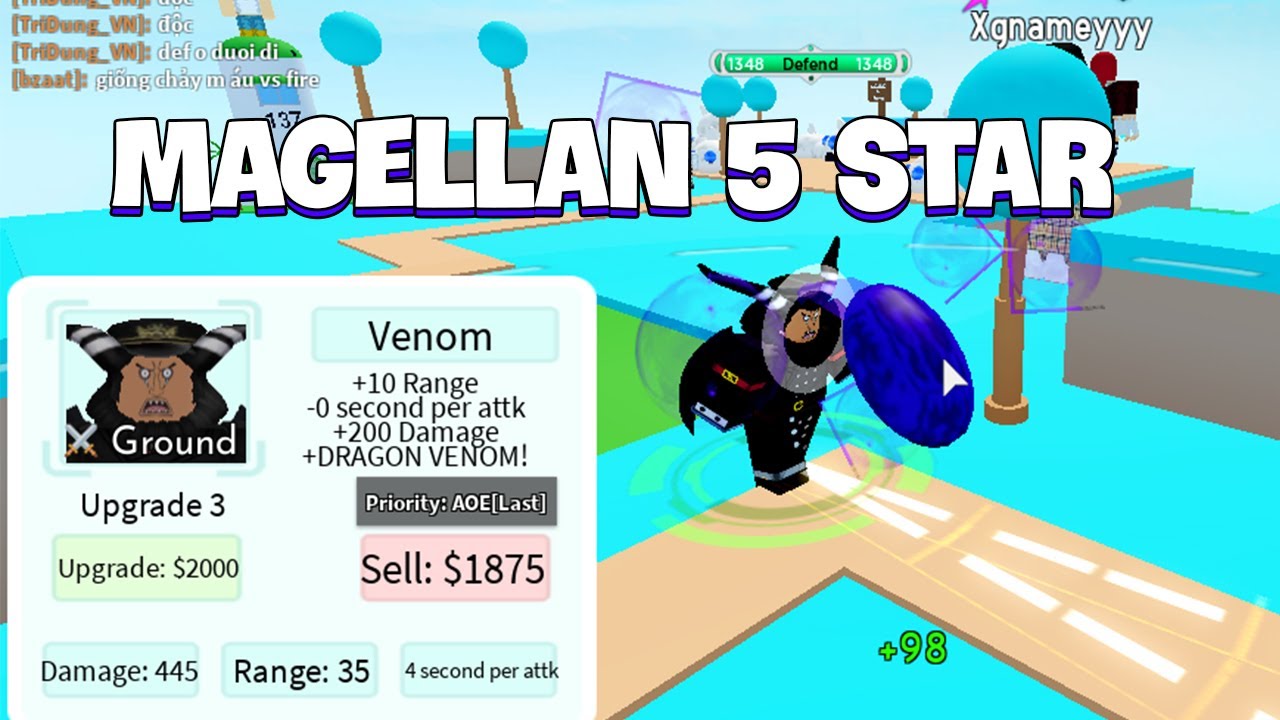 Venom (Demon) - Magellan (Demon)  Roblox: All Star Tower Defense