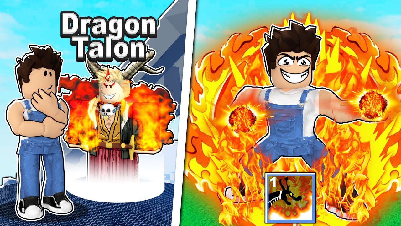 DRAGON FRUIT + DRAGON TALON IS SUPER POWERFULL! Roblox Blox Fruits -  BiliBili