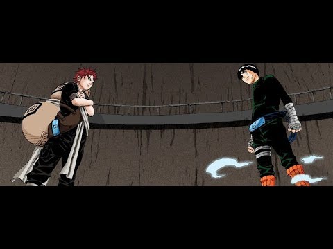 Gaara Vs Dosu Kinuta  Baki Vs Hayate Gekko NARUTO Clássico