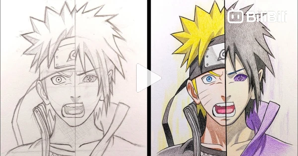 Anime drawing | how to draw sasuke uchiha step-by-step - Bilibili
