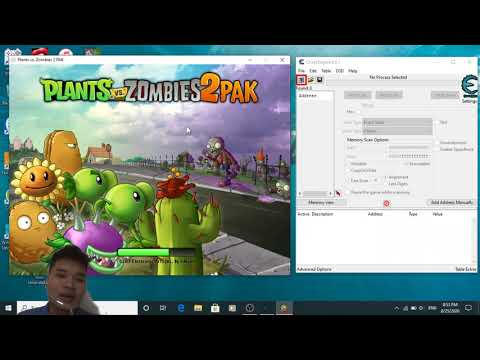 Hướng dẫn hack 9999 sun game Plants vs Zombies bằng Cheat Engine