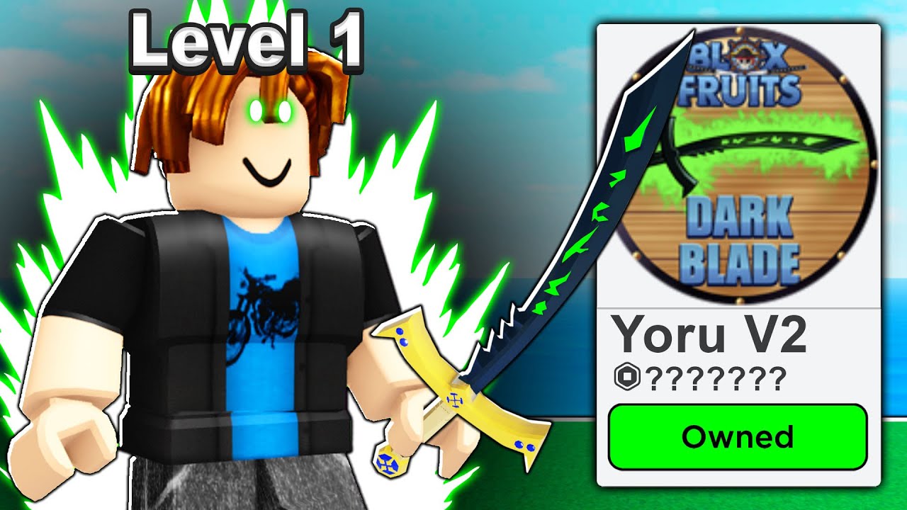 LEVEL 1 NOOB WITH YORU V2! *Strongest Sword* Roblox Blox Fruits - BiliBili