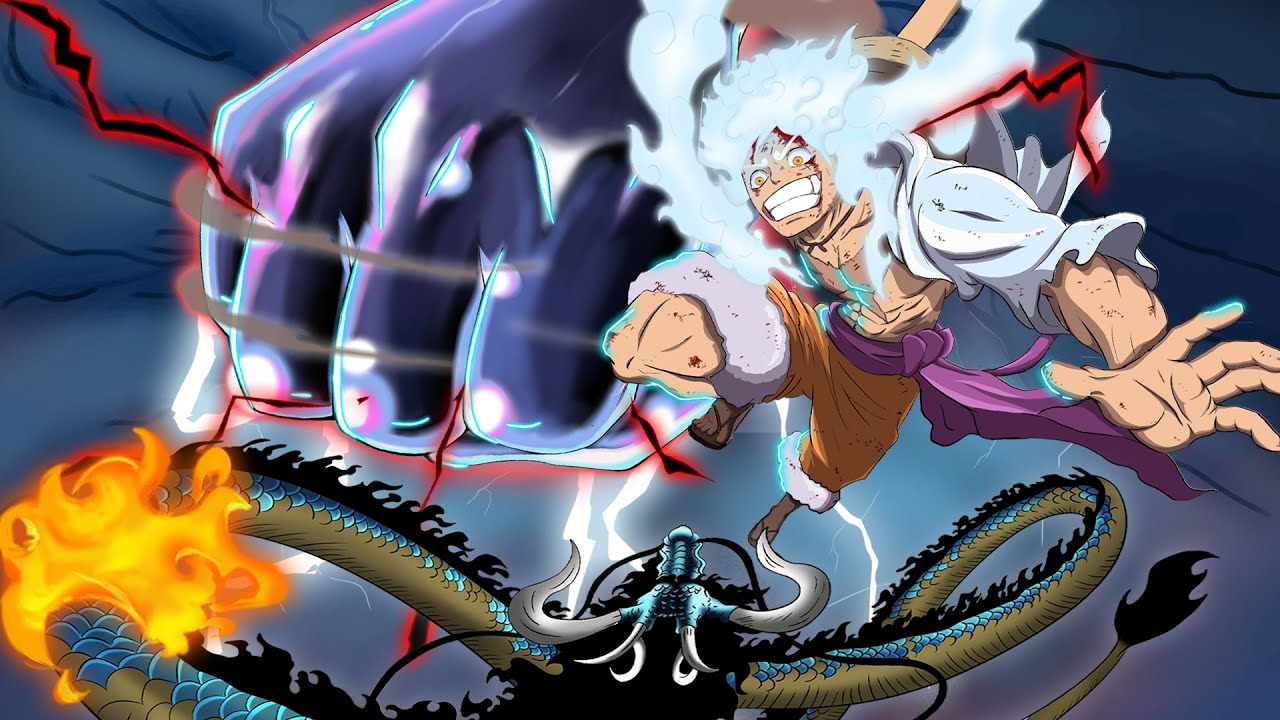 Awakened Luffy (Gear 5) vs Kaido full fight Manga 